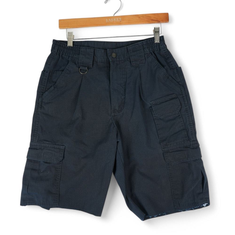 Propper Tactical Utility Cargo Cut Off Shorts Mens 30x11 Blue Measures 28x11‎